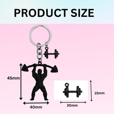 Shiv Jagdamba Fitness Gym Keychain Bodybuilder Motivational Workout KeychainSKeyCom2024156 Key Chain