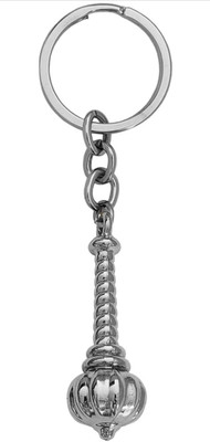 Virom Hanuman Gada Key Chain Bajrang Bali Gada key ring with Hook For Bike Car House Key Chain