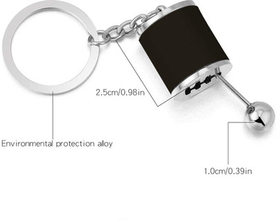 gtrp Premium Gear Silver Transmission Fidget Gear Keychain Ring Creative Key Chain