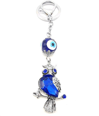 gtrp keychain-Owl Design Blue Evil Eye Key Chain