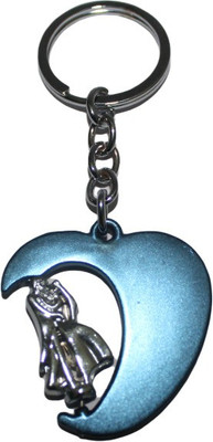 MAG BEE Revolving Couple Heart Shape Key Chain