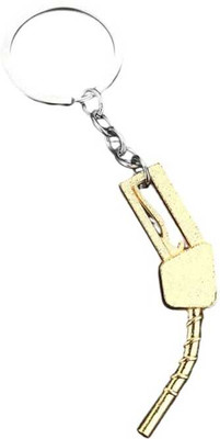 n v p Decorative Fuel Nozzle Metal Gas pump Keychain Gold Tone Classic Design Key Chain