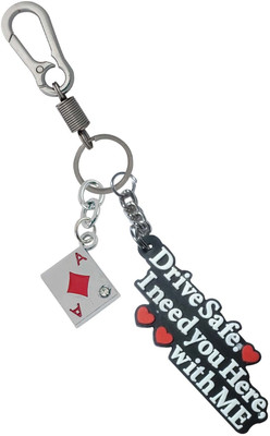 HANDSOME ISK Multicolor Drive Safe Beautiful Locking Lock With Deck Crad Diamond Key Chain
