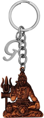 M Men Style Lord Shiv Shankar Mahadev Bholenath Initial Letter Alphabet - G SKey2022479 Key Chain