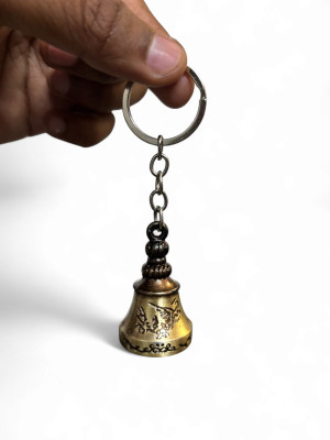 trust style interiors Tibetan Dragon Symbol Pagoda Temple Bell Keychain for Car, Bike and Bicycle Key Chain