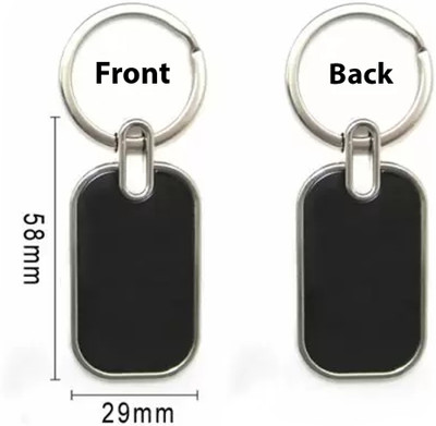 LIVAM UNIQUE Smart Buy Silver Military Keychain black silver colour high quality metal Key Chain
