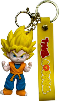Kraft Crate Goku Super Saiyan inspired 3D Rubber Keychain | Dragon Ball Z collectibles | Key Chain