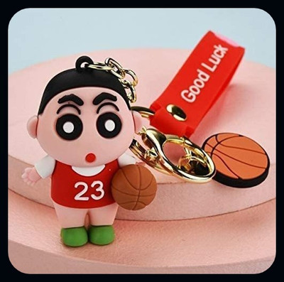 gtrp Shinchan in Nightsuit Big Heavy Keychain with Strap Charm & Hook Multi-A Key Chain