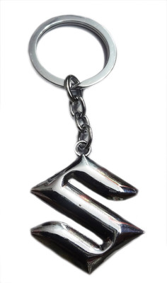 ADITYA TRADERS Real Metal Suzuki Logo Chain Key Chain(Silver)
