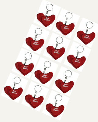 Shreeji Makeover 12 pcs Heart_002 Key Chain