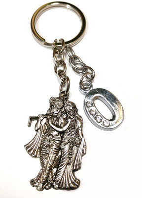 Meeko.com Radha Krishna with O Letter Key Chain 01do Key Chain