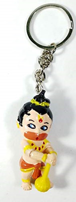 Mj Ragav Lord Hanuman (Bajarangi) Figure Keychain Key Chain