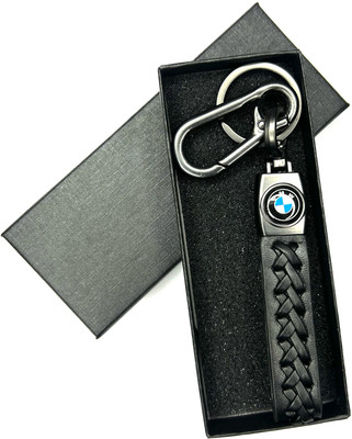 FLAMBE bmw Black Leather Design Belt Keychain Key Chain