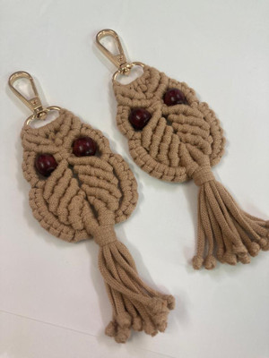 MATR Handmade Keychain,Handmade Gift, Macrame Keychain, Golden Hook, Macrame Gift Key Chain