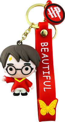 Kraft Crate Harry Potter Inspired Quidditch Outfit 3D Rubber Keychain|For Harry Potter fans| Key Chain