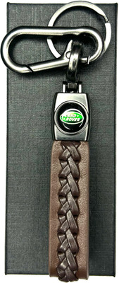 FLAMBE land rover car Brown Cross Design Belt Keychain Key Chain