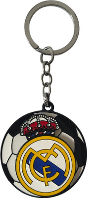 MY GR STORE Real Madrid Metal Spinning Keychain | Football Club Key Ring for Soccer Fans Key Chain