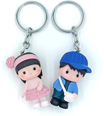 SIVAN CREATION Cute Couple Keychain for Boyfriend & Girlfriend | Keychain for Couples Gift Key Chain