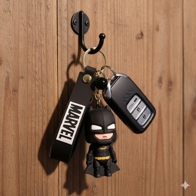 unibuild Batman Cute 3D Figure Keychain for Car, Bike, Key Holder for Men, Women & Kids Key Chain