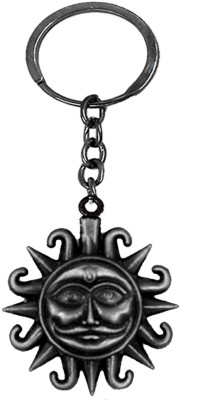 AFH My Lord Surya Dev Religious Gifting Grey Metal Charm keychain for Men and Women Key Chain