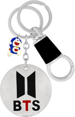 KYP Fashion BTS Signature Army Music Band Gift for Girl Boy Pendant Keyring Doraemon Key Chain