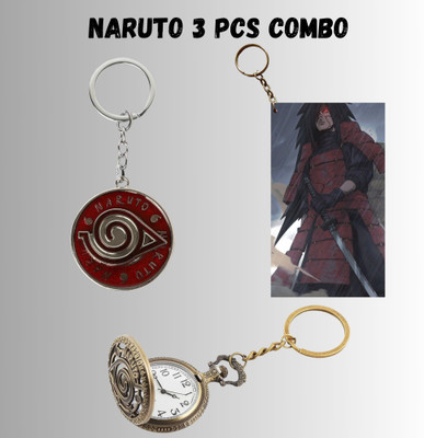 Hariyaali Enterprises LLP Naruto MADARA UCHIHA THE STRONG AND FEARFUL Unique Style 3 pcs Combo Key Chain