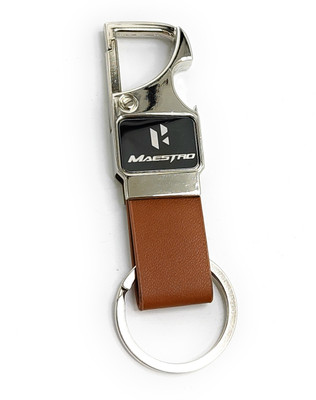 Jdp Novelty Premium Quality Metal Leather with Bottle Opener for H-e-r-o M-a-e-s-t-r-o Bike Key Chain