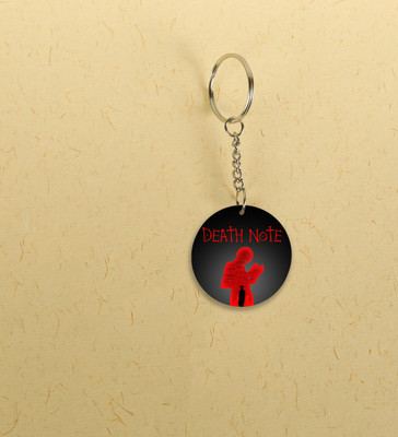 Rushaan Detective L and Kira Light Anime Printed Round Keychains Pack of 2 Key Chain