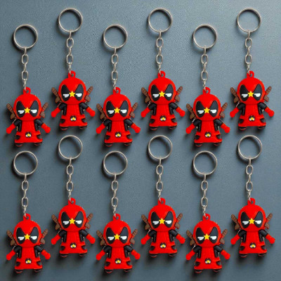 Tera13 3D Cartoon Character Keychain For Bike Keys Silicone Spiderman Keychain For Boys Key Chain