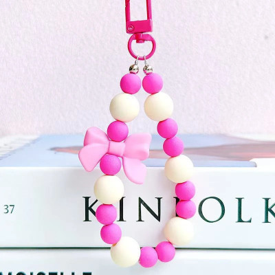 Baby Dino PearlBliss Bow Keychain Key Chain