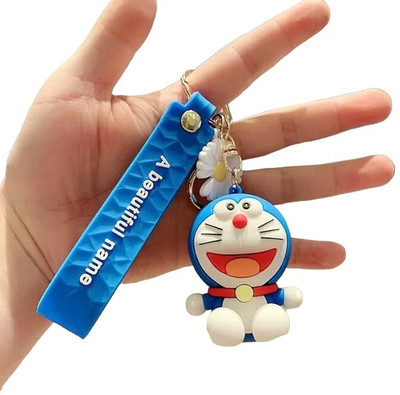 GKM Cute Doremon premium quality pvc keychain with hook & strap Key Chain