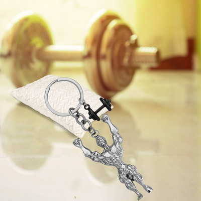 Shiv Jagdamba Fitness Gym Keychain Bodybuilder Motivational Workout Keychain SKeyCom2024148 Key Chain