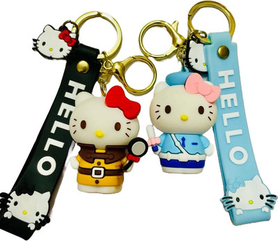 GKM Trendy Kitty Hello Kitty premium quality combo set keychain Key Chain