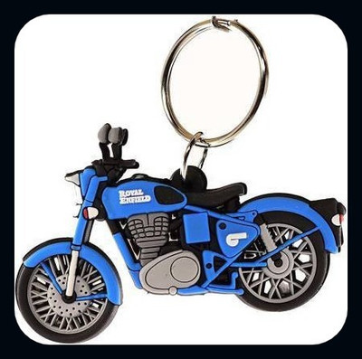 Meeko.com blue bike rubber RE-25SA-A Key Chain