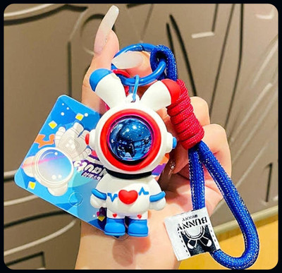 gtrp Space-Suited 3D Astronaut Keychain for Kids Boys Cartoon Silicon Keychain-A Key Chain