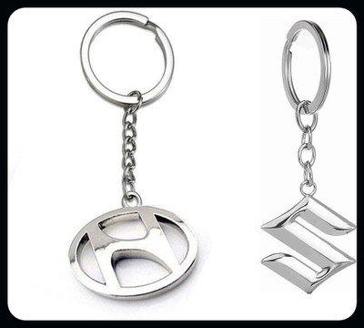 OHZEN SuzukiHyundaiLogo silver Keychain keychain_J127 Key Chain