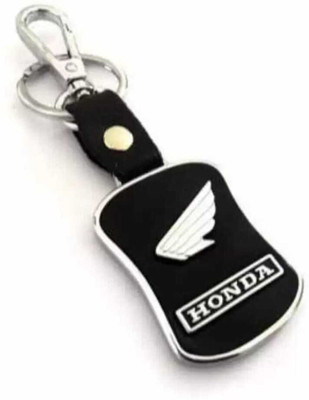 Kartik Manvi Wings Honda Leather Keychain Key Chain