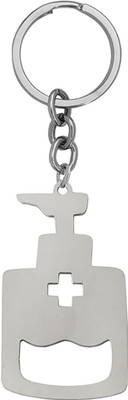 M Men Style Personalised Personalised hand Sanitizer Medical ID Bottle Opener Keyring LCK074 Key Chain