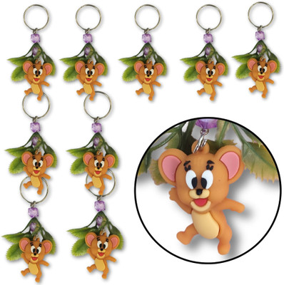 Kaagaz - Cartoon Jerry Rubber Keychain & Keyring – For Bags , Bike , Car , Home, School Key Chain