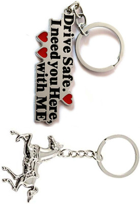 ShopTop Drive safe metal with Running horse key chain Key Chain