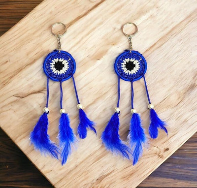 Tera13 Evil Eye Keychain For Bike/Car Nazar Battu For Good Luck & Prosperity Key Chain