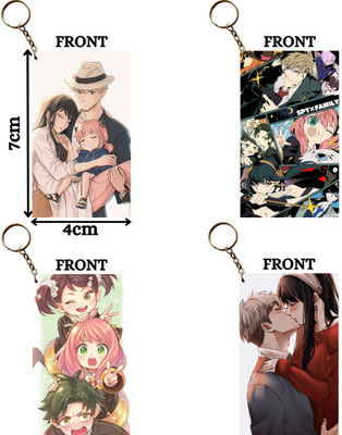 Hariyaali Enterprises LLP Spy X Family LOID A GOOD FATHER AND LOVER Unique Style 4 pcs Combo Key Chain