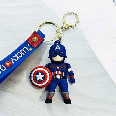 CLCKS Avengers Captain America Character Keychain - Patriotic & Trendy Key Chain