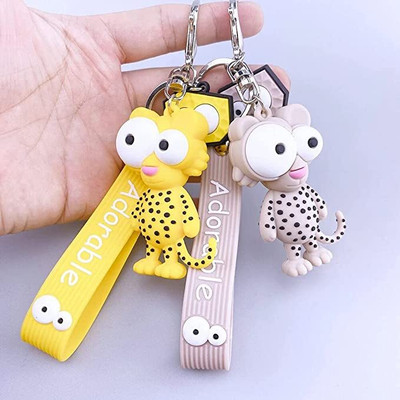 ZQE Cartoon Character Tiger Keychain for Kid 1PC Lion Keychains for Car bike keyring Key Chain