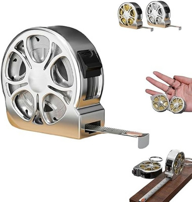 AYUOTOQi Retractable Stainless Steel Keychain for Bike,home & Car with Measuring Tape Key Chain