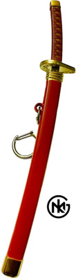 GKM Anime Unsharped Samurai Katana Keychain & Scabbard zoro Demon Slayer (Type - 28) Key Chain