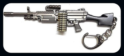 Meeko.com M249 Gun Pubg Premium Keychain-A Key Chain