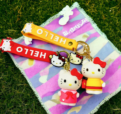 GKM Premium Cute Anime Cartoon 3D Creative Silicon Keychain Suitable For Girls Key Chain