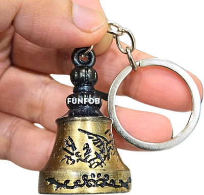Funfob Guardian Angel Bell For Bike Tibetan Good Luck Key Ring (Bell Random Basic) Key Chain