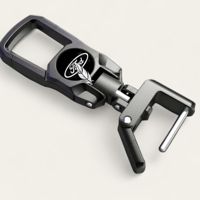 Sbb Novelty Black Color Zinc Alloy Fob Heavy Duty Keychain For All ford Model Car Key Chain